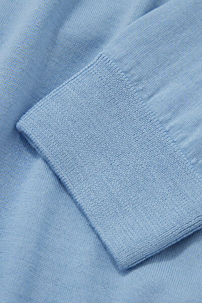 BLUE 1/2 TURTLENECK TRICOT 8