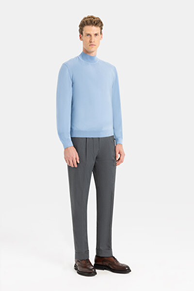 BLUE 1/2 TURTLENECK TRICOT 3