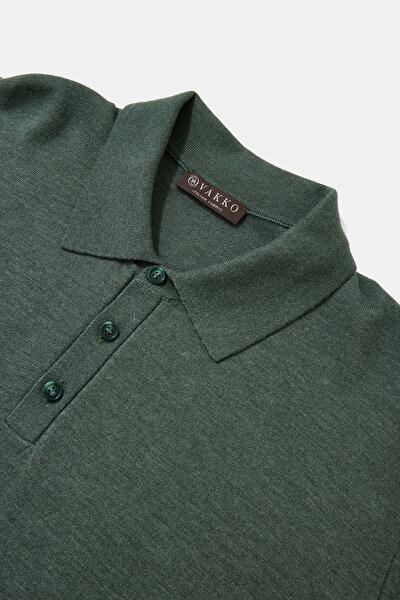 GREEN POLO NECK TRICOT 3