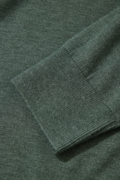 GREEN POLO NECK TRICOT 4