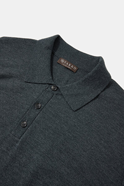ANTHRACITE POLO NECK TRICOT 3
