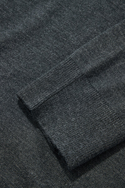ANTHRACITE POLO NECK TRICOT 4