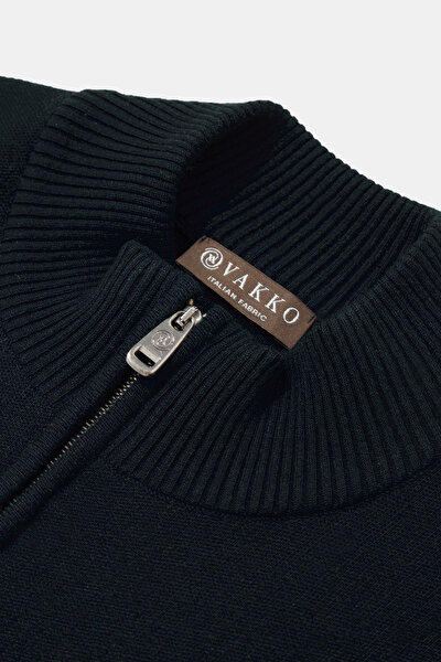 NAVY BLUE 1/2 TURTLENECK TRICOT 3