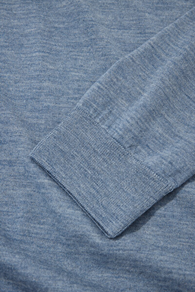 INDIGO POLO NECK TRICOT 4