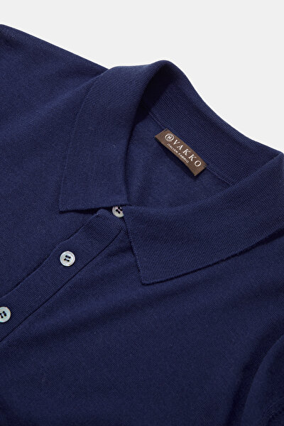 LACİVERT POLO YAKA TRİKO 3