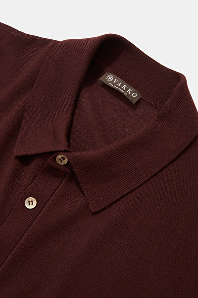 BORDO POLO YAKA TRİKO 3