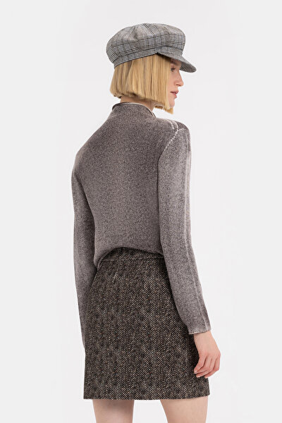 BEIGE HERRINGBONE SKIRT 3