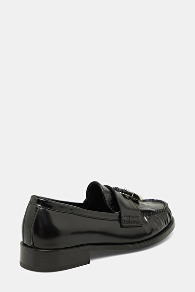 BLACK MONOGRAM LEATHER SHOE 3