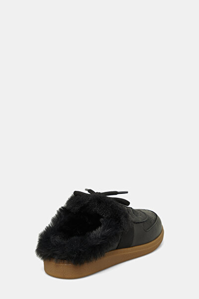 BLACK MONOGRAM LEATHER SLIPPER 3