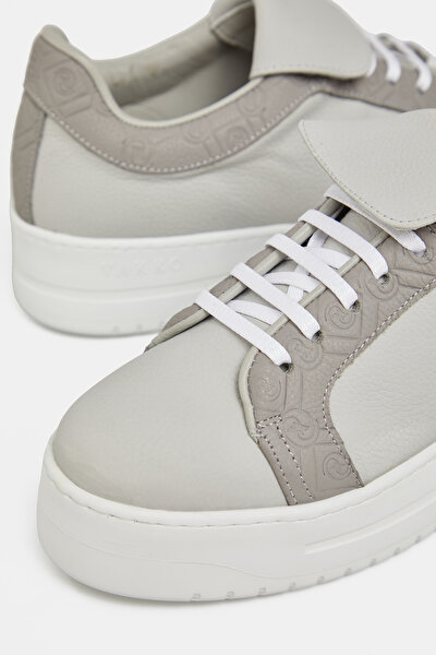 ANTHRACITE MONOGRAM LEATHER SHOE 4