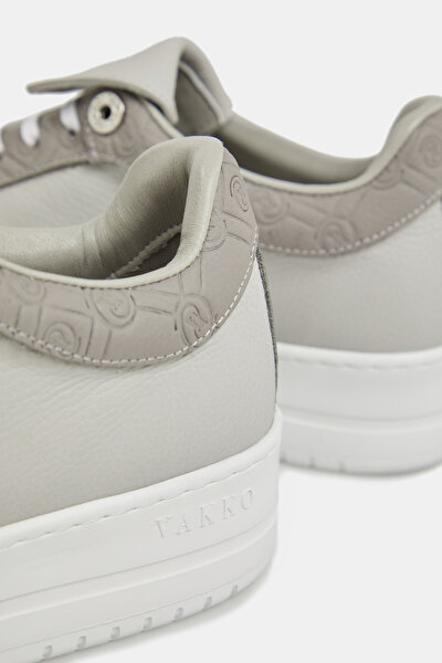 ANTHRACITE MONOGRAM LEATHER SHOE 5