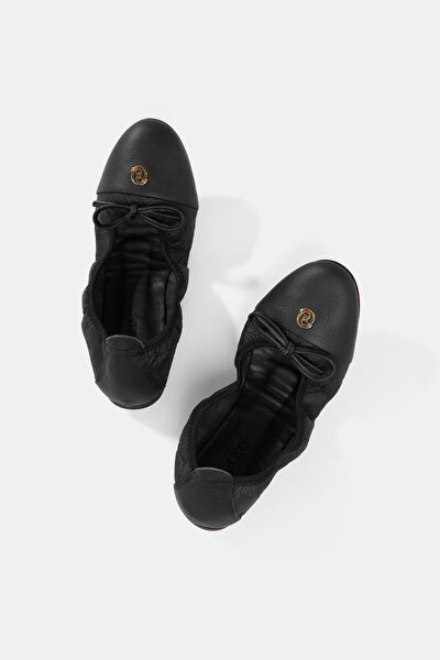 BLACK FLAT SHOES 4