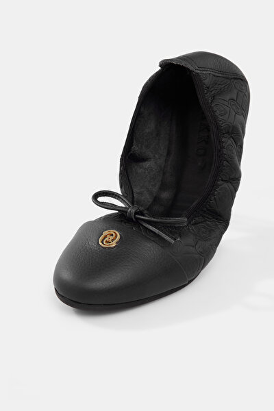 BLACK FLAT SHOES 5