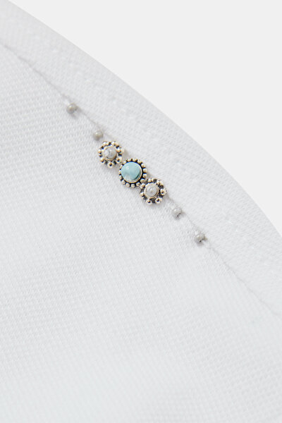 WHITE POLO NECK SHORT SLEEVE TSHIRT 4