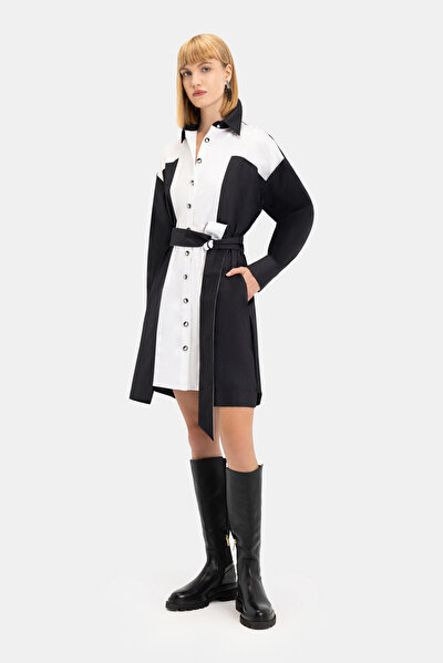 WHITE LONG SLEEVE SHORT DRESS 3