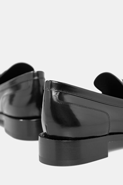 BLACK LEATHER SHOES 5