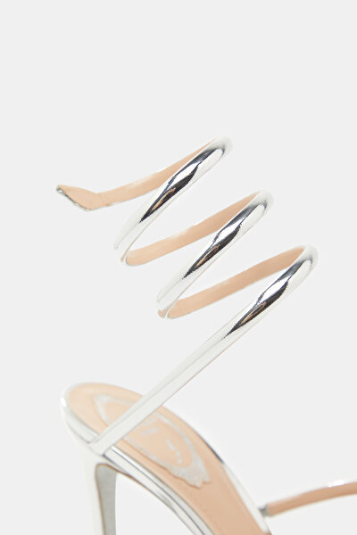 SILVER LEATHER SHOE 5