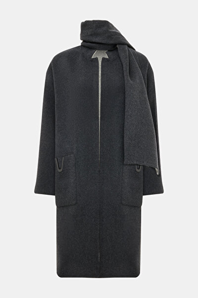 GREY WOOL/CASHMERE REEFER JACKET 10