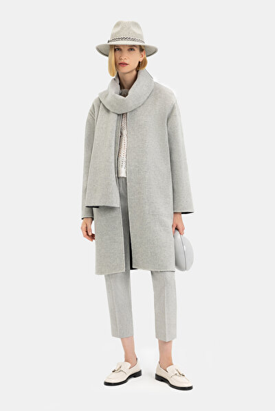 GREY WOOL/CASHMERE REEFER JACKET 3