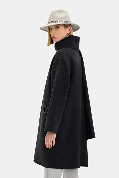 GREY WOOL/CASHMERE REEFER JACKET 14