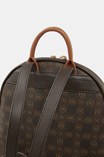 TAN MONOGRAM BAG 4