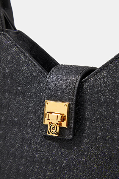 BLACK MONOGRAM BAG 4