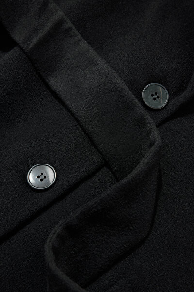BLACK WOOL/CASHMERE OVERCOAT 4