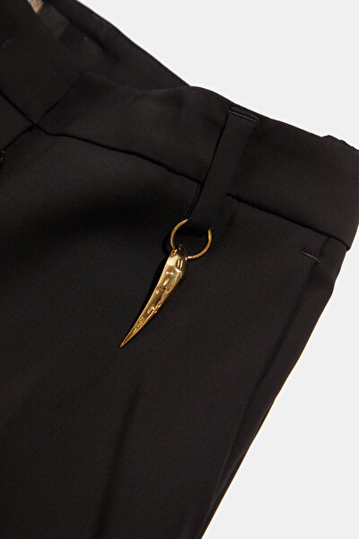 BLACK STRAIGHT CUT TROUSERS 3