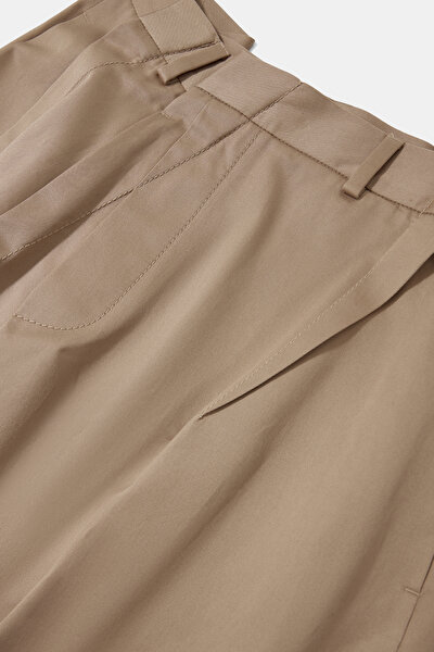 CREAM STRAIGHT CUT TROUSERS 3