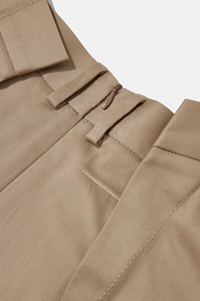 CREAM STRAIGHT CUT TROUSERS 4