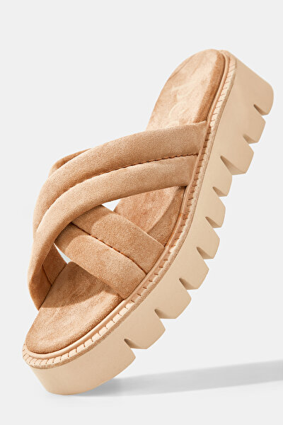 TAN SUEDE SLIPPER 5