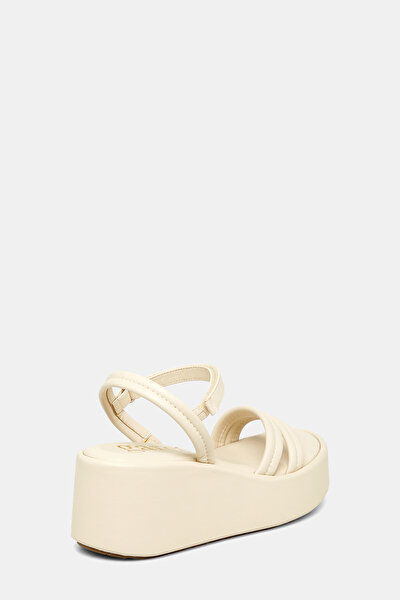 ECRU LEATHER SANDALS 3