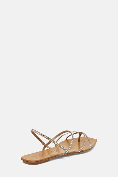 ECRU JEWELLED SANDALS 3
