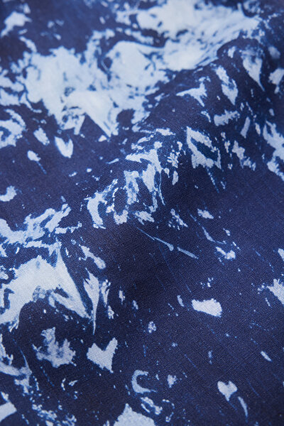 LİGHT BLUE STRAİGHT CUT LİNEN TROUSERS 4