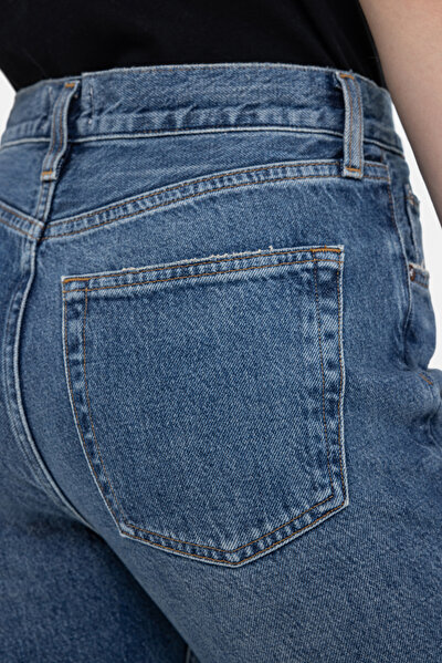 BLUE STRAIGHT CUT TROUSERS 4