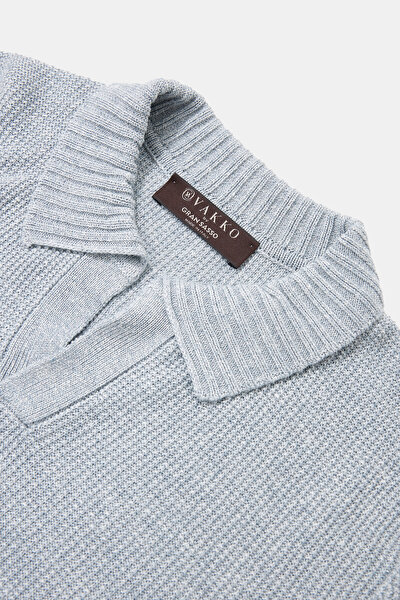 GRİ POLO YAKA KISA KOLLU T-SHIRT 3