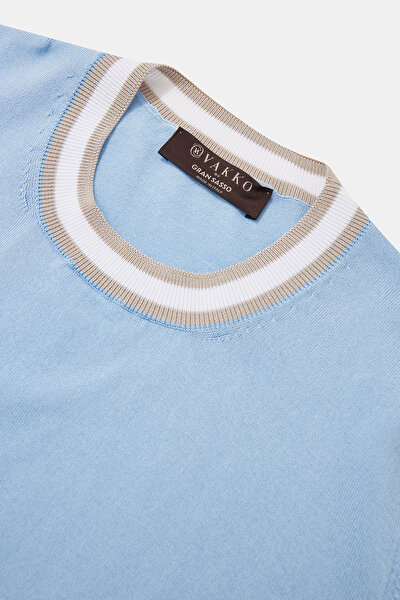 MAVİ O YAKA KISA KOLLU T-SHIRT 3