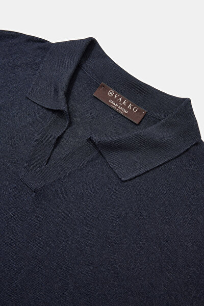 LACİVERT POLO YAKA KISA KOLLU T-SHIRT 3
