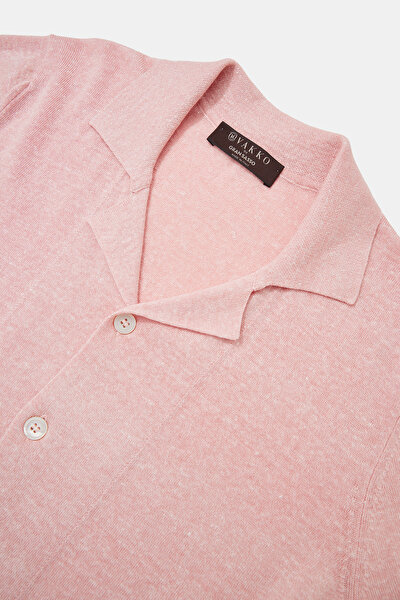 AÇIK PEMBE KISA KOLLU T-SHIRT 3