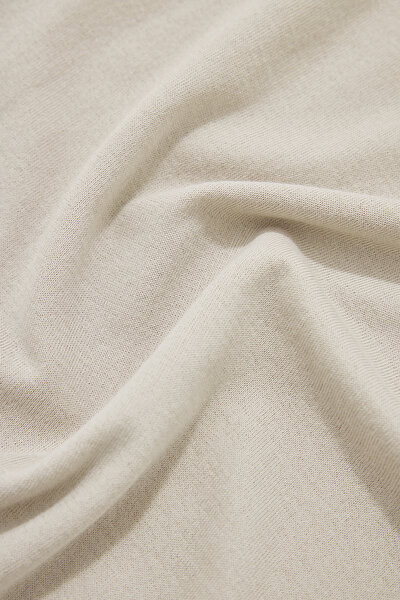 BEIGE POLO NECK SHORT SLEEVE TSHIRT 4