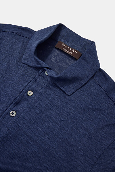 ROYAL MAVİ POLO YAKA KISA KOLLU T-SHIRT 3