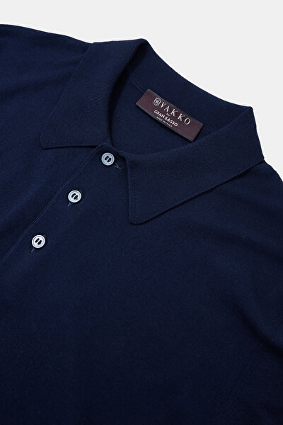 LACİVERT POLO YAKA KISA KOLLU T-SHIRT 8