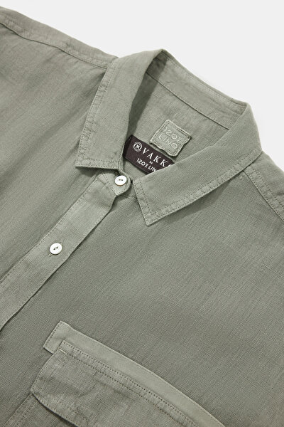KHAKI LONG SLEEVE SHIRT 9