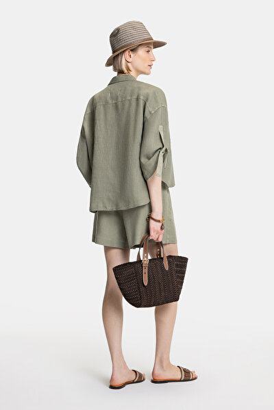 KHAKI LONG SLEEVE SHIRT 4