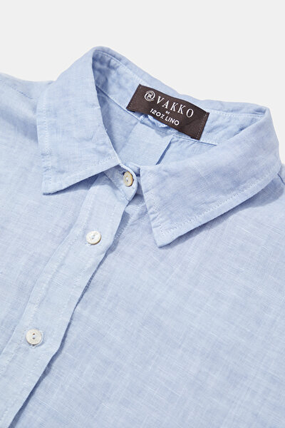 BLUE 3/4 SLEEVES SHIRT 9
