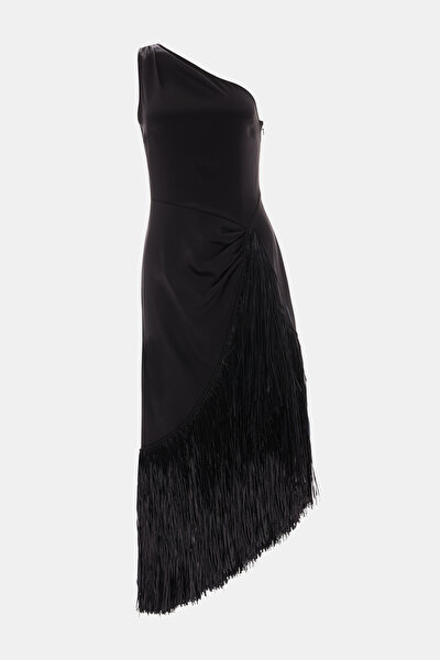 BLACK MIDI DRESS 3