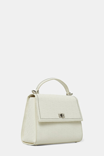 CREAM MONOGRAM BAG 3