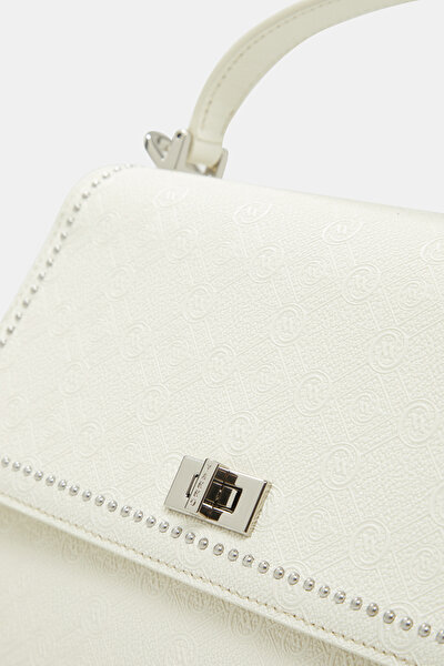 CREAM MONOGRAM BAG 5