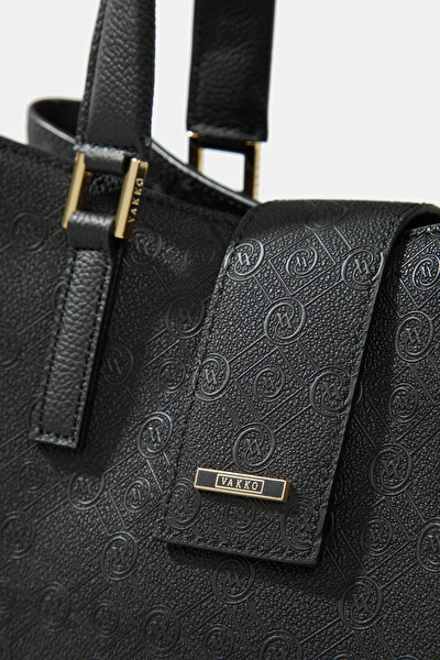 BLACK MONOGRAM BAG 5