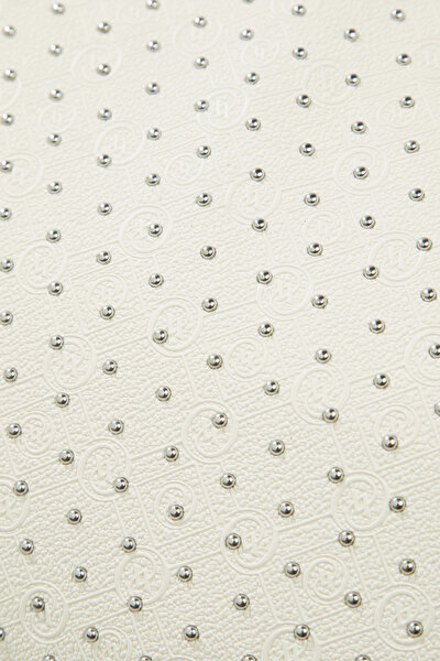 CREAM MONOGRAM BAG 5